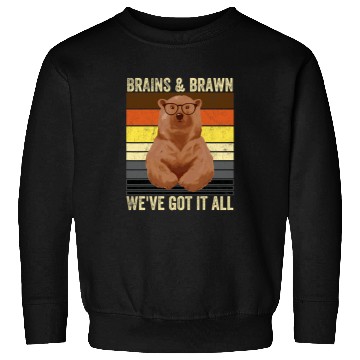 Discover Bear Pet Mens Bear Pride Brains and Brawn Gay Bear Brotherhood Sweatshirts