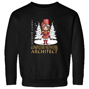 Discover Architect Job Computer Network Architect Christmas Female Nutcracker Sweatshirts