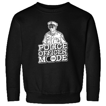 Discover Police Job Mode On Thin Blue Line Law Enforcement Sweatshirts