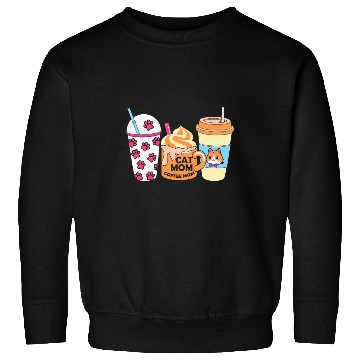 Discover Coffee Fun Cat Mom Coffee Mom Me in a nutshell Sweatshirts