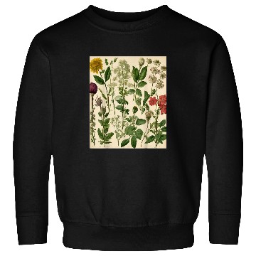Discover Botanical Prints Herb Garden Sweatshirts