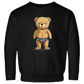 Discover Bear Pet Funny Pool Bear for Vacation and swimming trunks Lovers Sweatshirts