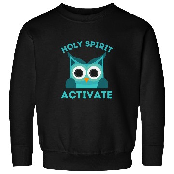 Discover Owl Pet Holy Spirit Activate Owl Funny Christian Religious Sweatshirts