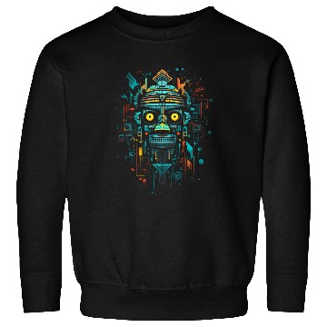 Discover Aztec God Magic Pagan Gothic Inca Maya Halloween 3 Sweatshirts
