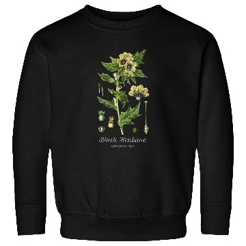 Discover Black Henbane Witch Botanical Garden Arcane Magic Sweatshirts