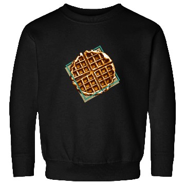 Discover Waffle Puristic Design Delicious Waffle Chef Sweatshirts