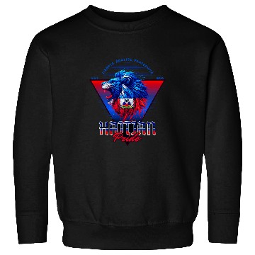 Discover Lion Pet Haiti Lion Logo Haitian Creole Caribbean Isle PortauPrince Sweatshirts