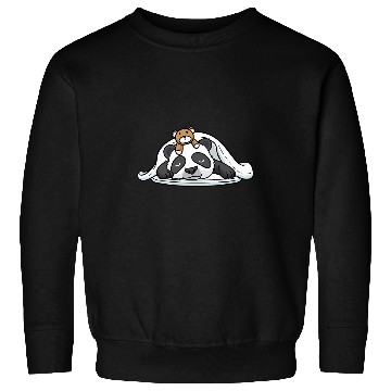 Discover Panda Pet Funny Napping Panda With Stuffed Animal Sleeping Sleep Sweatshirts