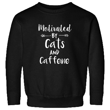 Discover Coffee Fun Motivated By Cats And Caffeine Sweatshirts