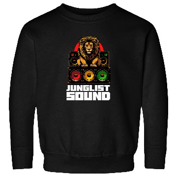 Discover Lion Pet Junglist Drum And Bass Lion DnB Sweatshirts