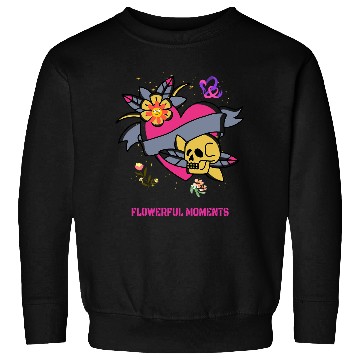 Discover Flowerful Moments Cool Retro Flower Tattoo Designs Present Sweatshirts