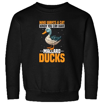 Discover Duck Pet Toys Enclosure Food Essentials Mallard Duck Owner Sweatshirts