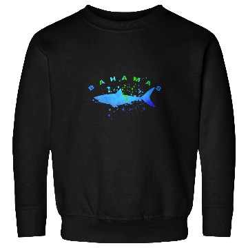 Discover BAHAMAS Beach Vacation Spring Break Family Rip Shark Diving Sweatshirts
