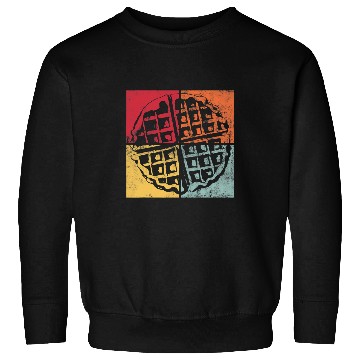 Discover Retro Waffle Design Gourmet Hobby Chef Sweatshirts