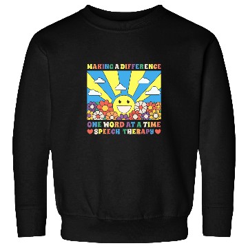 Discover Speech Therapy Language Pathology Making A Difference Retro Sweatshirts