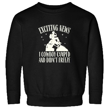 Discover Backpacking Wilderness Cowboy Camping Survival Backpacker Sweatshirts