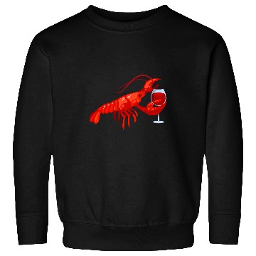 Discover Wines Fun Lobster Wines Drinking Funny Beach Cruise Sweatshirts