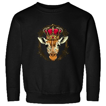 Discover Giraffe Pet King Queen Giraffe Princess Safari Animal Giraffe Lover Sweatshirts