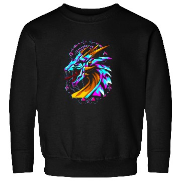 Discover Dragon Pet Japanese Tokyo Dragon Retro 80s Vaporwave Sakura Sweatshirts