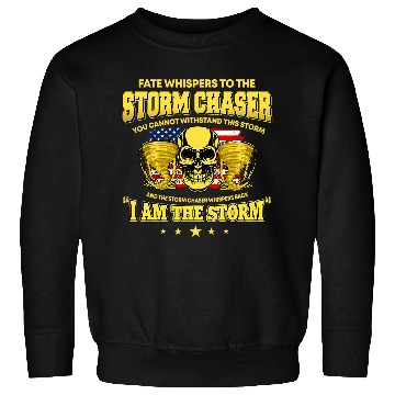 Discover American Storm Chaser Saying Storm Chasing Hurricane Sweatshirts