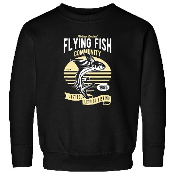 Discover Fishing Contest Flying Fish Community Sweatshirts