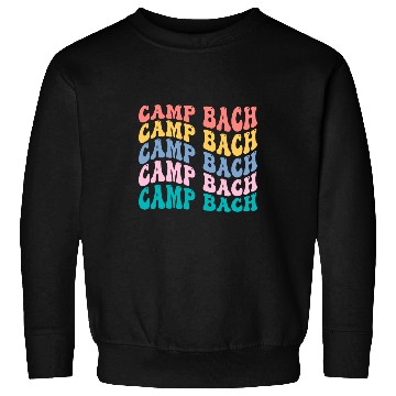 Discover Camp Bach Bridesmaid Camping Bachelorette Groovy Matching 2 Sweatshirts