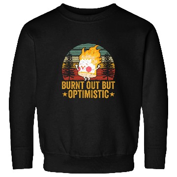 Discover Burnt Out But Optimistic Marshmallow Camping Sweatshirts