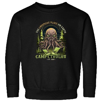 Discover Camp Cthulhu Cosmic Horror Camping Cthulhu 9 Sweatshirts