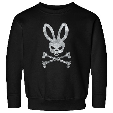 Discover Funny Easter Bunny Skull Crossbones Egg Hunt Easter Day Sweatshirts