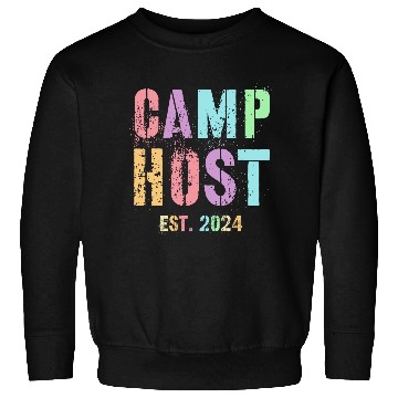 Discover bests Ever CAMP HOST Est 2024 Camping Chaos Coordinator Sweatshirts