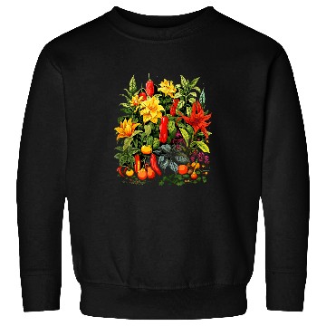 Discover Chili Hot Pepper Plants Chillis Garden Spicy Pepper Sweatshirts