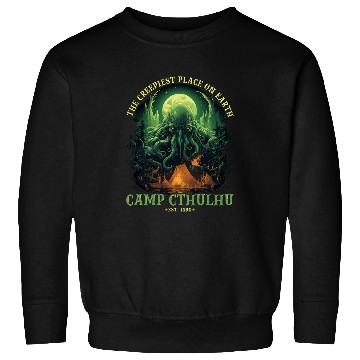 Discover Camp Cthulhu Cosmic Horror Camping Cthulhu 5 Sweatshirts