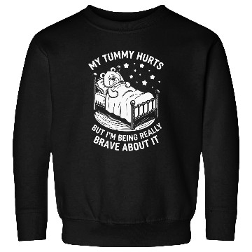 Discover Bear Pet My Tummy Hurts Bear Stomach Ache Tummy Ache Survivor IBS 2 Sweatshirts