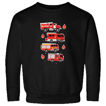Discover Firefighter Job vehicles for boys Sweatshirts