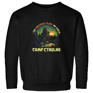 Discover Camp Cthulhu Cosmic Horror Camping Cthulhu Sweatshirts