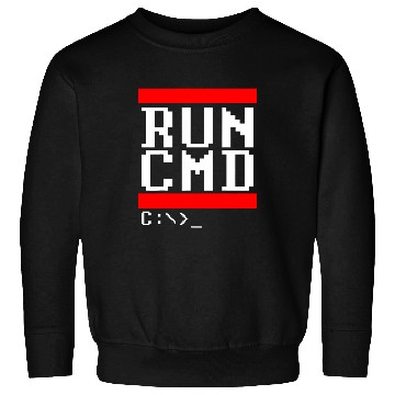 Discover Funny Nerdy Run CMD DOS Command Prompt Computer Programmer Sweatshirts
