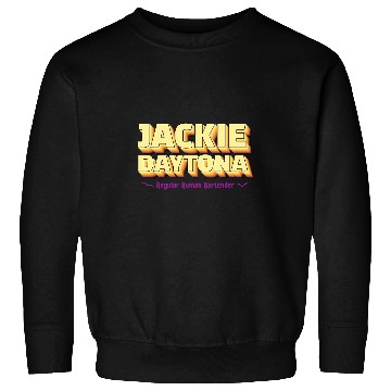 Discover Bartender Job Jackie Daytona Regular Human Bartender Retro Logo Design Sweatshirts