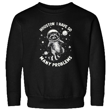 Discover Raccoon Pet Houston I Have So Many Problems Sarcasm Sweatshirts
