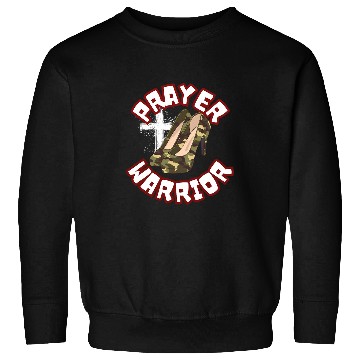 Discover Camo Heels Prayer Warrior Sweatshirts