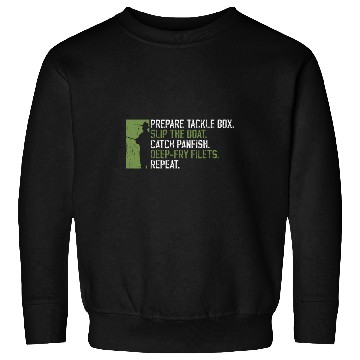 Discover Crappie Fishing Routine Design For Panfish Fisherman Sweatshirts