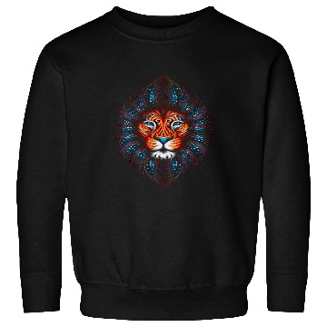 Discover Lion Pet Huichol Mexico Aztec Lion Sweatshirts