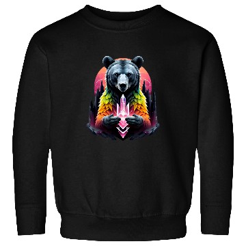 Discover Bear Pet Oversized Teddy Bear Pink Gemstone Crystal Decor Accessory Sweatshirts