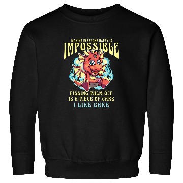 Discover Dragon Pet Cake Lover Tasty Delicious Sweets Sweatshirts