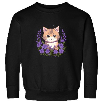 Discover cat lavender flowers photography bushes lavenderfields Sweatshirts