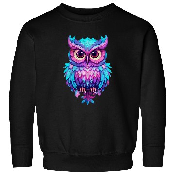 Discover Owl Pet Pastel Colour Rainbow Barn Owl Beak Sweatshirts