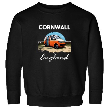 Discover Cornwall Design Cornwall Wanderlust Camper Sweatshirts