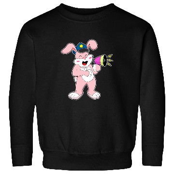 Discover Police Job Rabbit Cop Microphone Police Sweatshirts