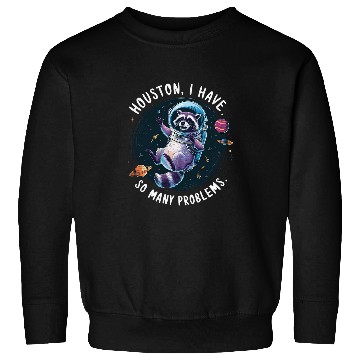 Discover Raccoon Pet Houston I Have So Many Problems Sweatshirts