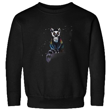Discover Lemur Pet Drawing Animal Print Nature Madagascar Monkey Motif Sweatshirts