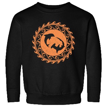 Discover Hammerhead Shark Dolphin Tribal Polynesia Sweatshirts